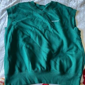 H&M Green Crew Sweater Vest